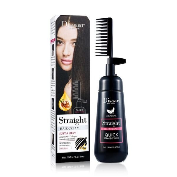 Disaar Hair Straightening Cream bottle on display