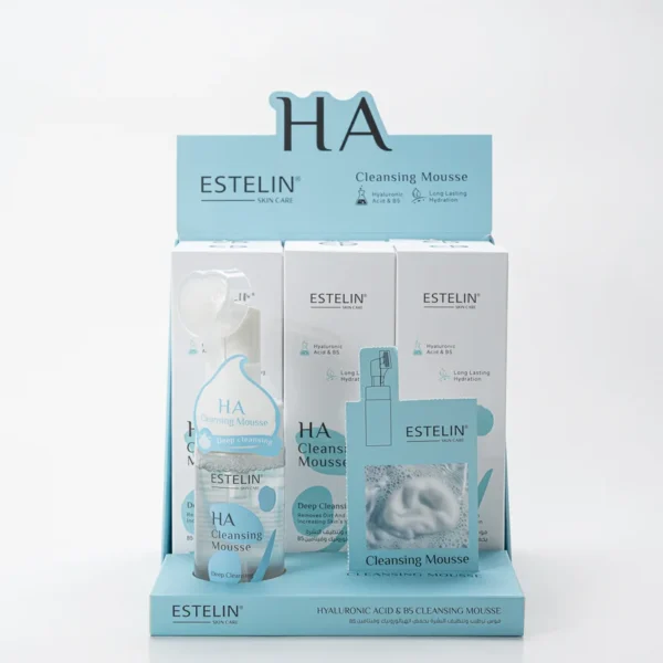 Estelin HA Mousse bottle for daily skincare routine