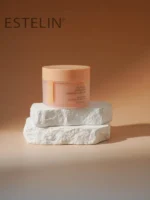 Estelin Peptide Firming Cream jar displayed against a clean background