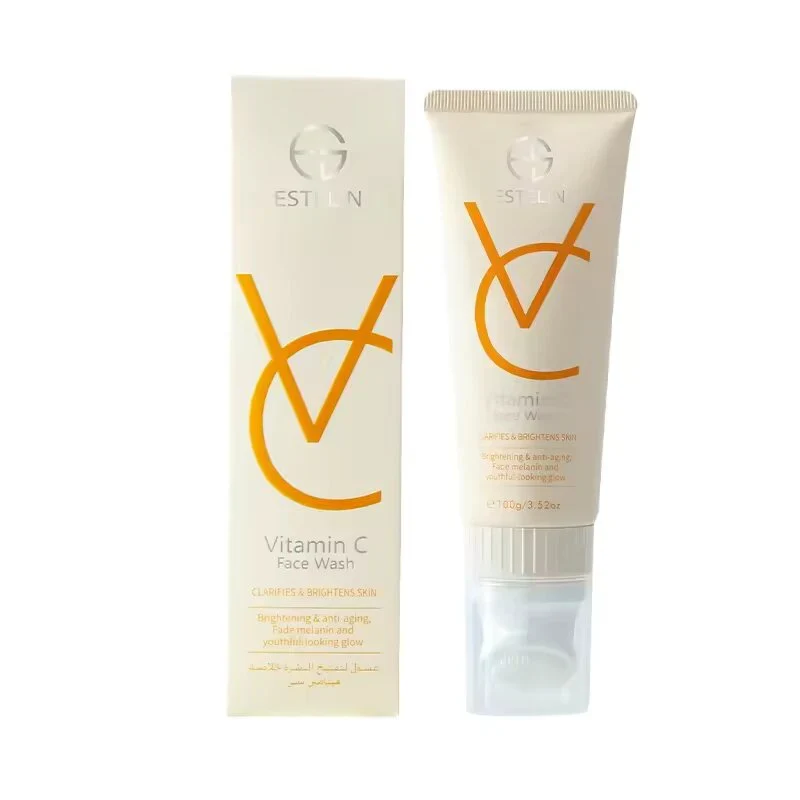 ESTELIN Vitamin C Face Wash 3 Estelin Vitamin C Face Wash tube on display at GlowMyst Pakistan