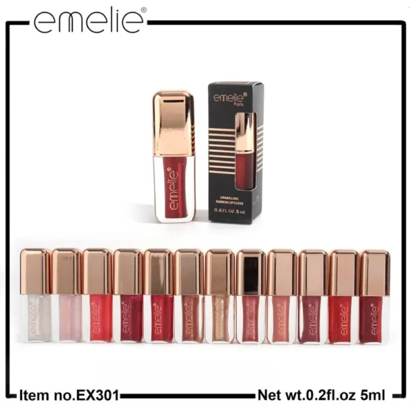 Emelie Sparkling Mirror Lip Gloss for glowing lips
