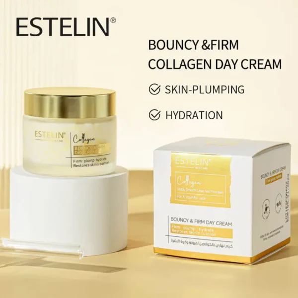 Estelin Collagen Day Cream 50g jar for firm skincare