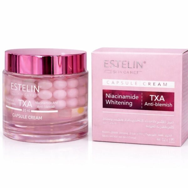 Estelin Niacinamide Whitening Cream bottle on display