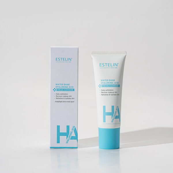 Estelin Hyaluronic Acid Cleanser 120g tube on display