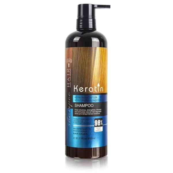 Keratin Nutrition Hair Growth Shampoo bottle for daily smoothing and moisturizing care