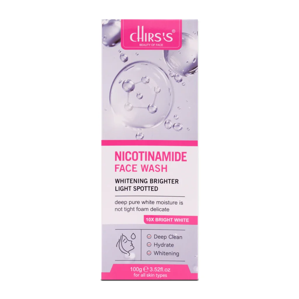 Chris's Nicotinamide Face Wash bottle for daily skincare