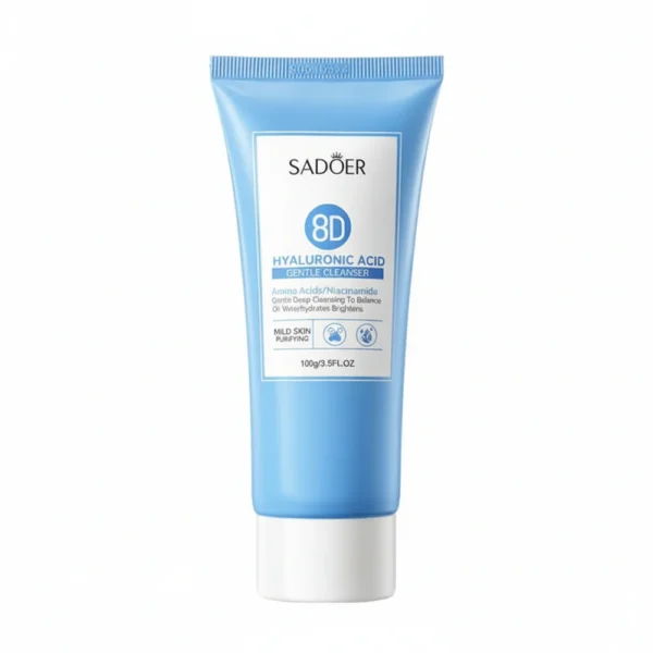 Sadoer Hyaluronic Acid Cleanser 100g bottle on display