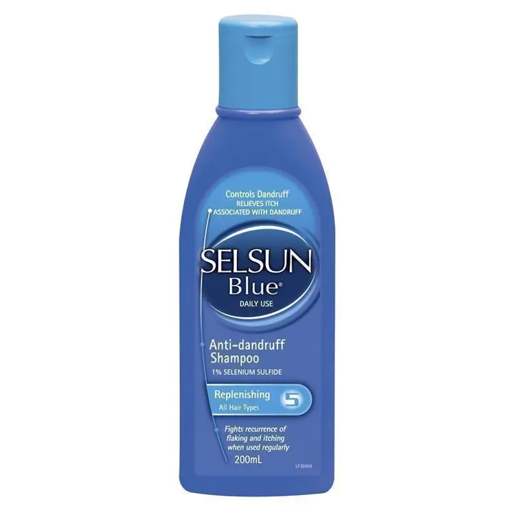 Selsun Blue Anti Dandruff Shampoo Replenishing 200mL Selsun Blue Anti Dandruff Shampoo Replenishing bottle for hair treatment