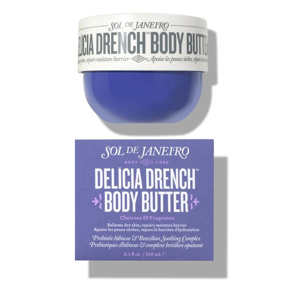 Sol De Janeiro Hydrating Body Butter jar displayed elegantly against a clean background