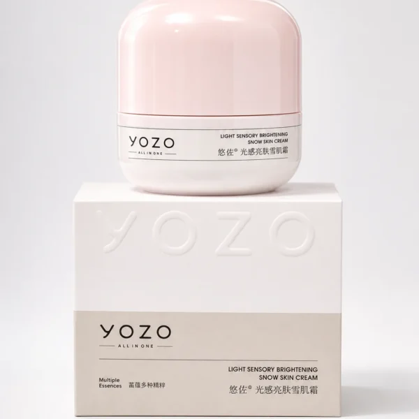 Yozo Brightening Snow Skin Cream jar for daily hydration in Pakistan