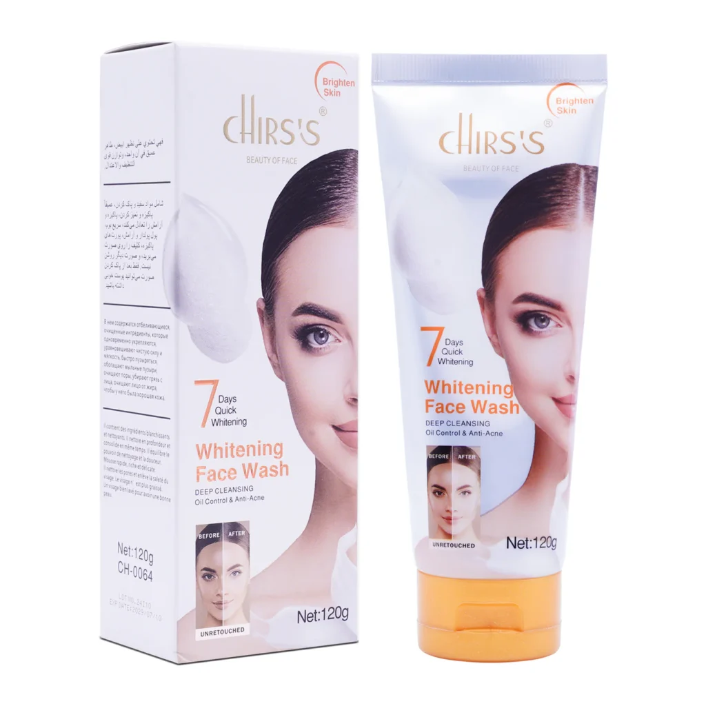 Chirs's Brightening Face Wash 120g tube for daily skincare