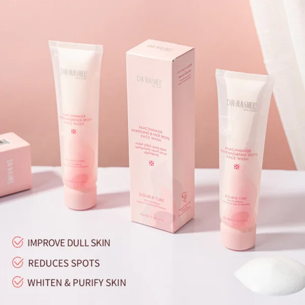 Dr Rashel Niacinamide Face Wash 100g tube packaging
