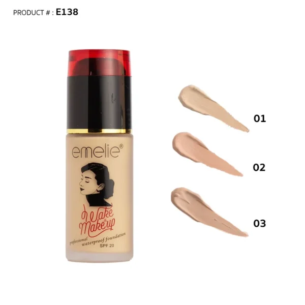 Emelie Wake Me Up Foundation bottle displayed for online shoppers at GlowMyst