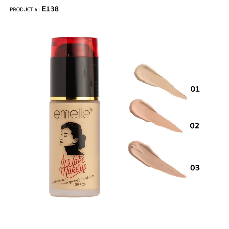 emelie WAKE ME UP Foundation 2021 Emelie Wake Me Up Foundation bottle displayed for online shoppers at GlowMyst