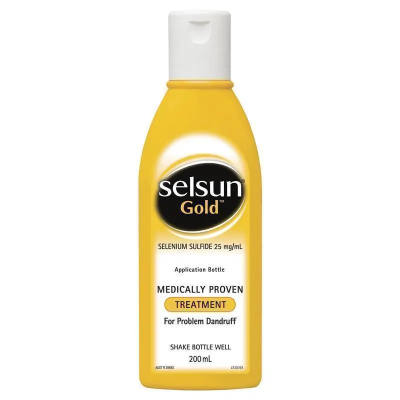 selsun gold Selsun Gold Anti Dandruff Shampoo bottle 200ml by GlowMyst