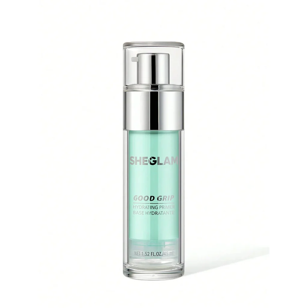 SHEGLAM Good Grip Hydrating Primer bottle on display