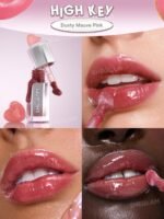 High Key bold radiant blush shade swatch and product view
